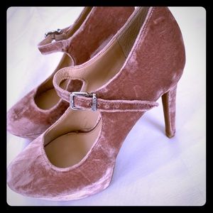 GIANNI BINNI Pink Velvet heels